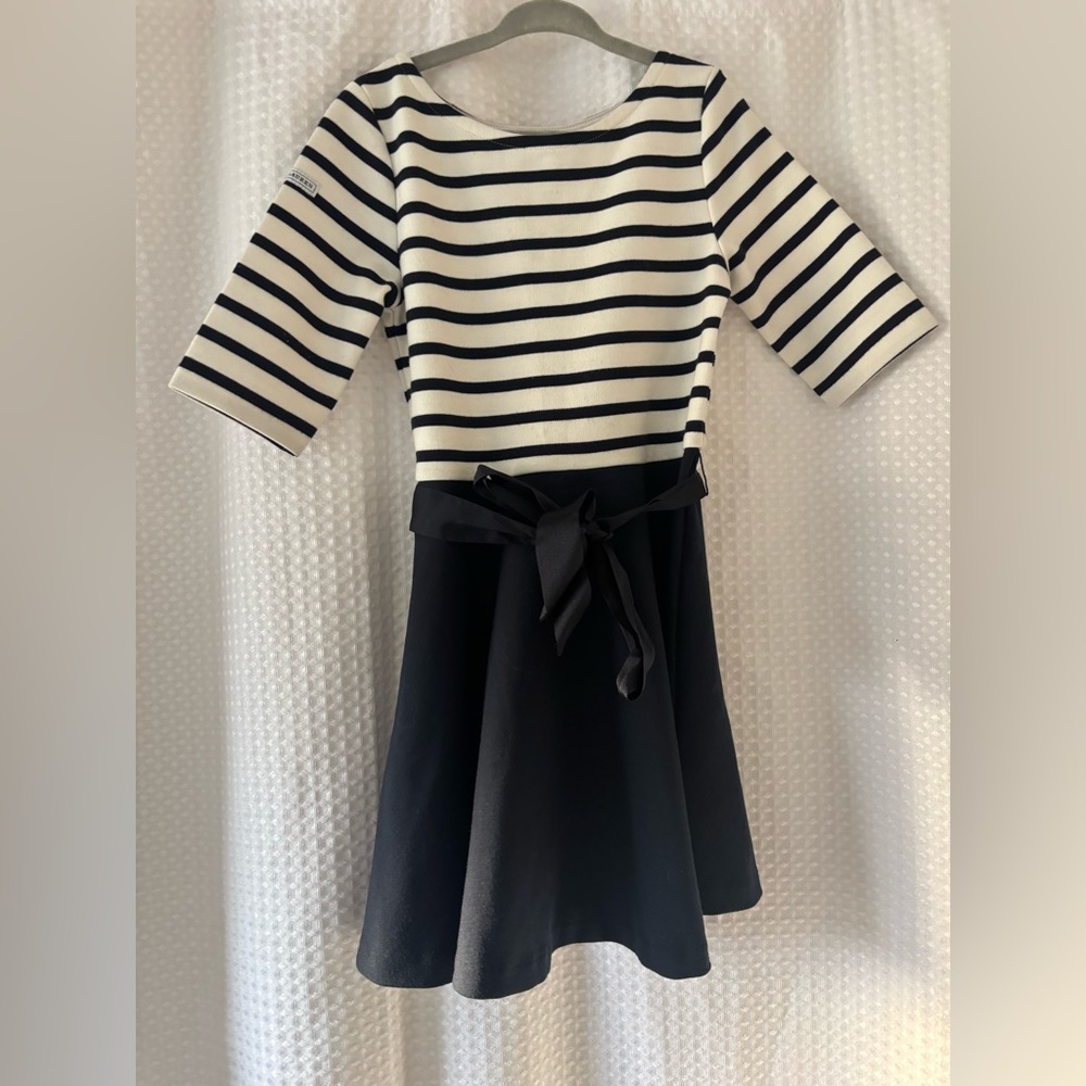 Ralph Lauren Navy & white striped dress